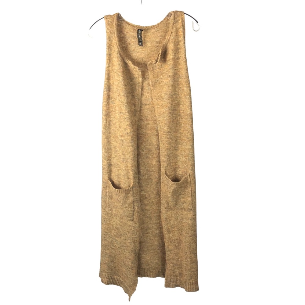 DUSTER - Women's Ban Jara Wool, Mohair And Acrylic Gold Tone Duster Vest. Size M